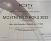 Miroslav Knotek s Vladimírem Janatou při přebírání ceny za Mostní dílo roku 2022, Brno, 25.4.2024
