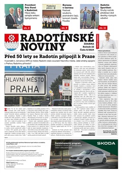 Titulní strana Radotínských novin č. 6/2024